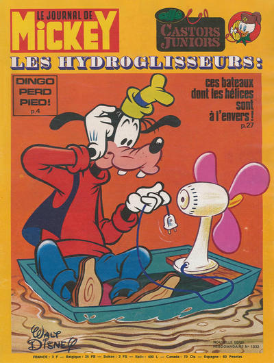 Cover for Le Journal de Mickey (Hachette, 1952 series) #1332