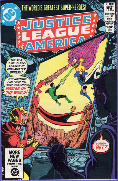 Cover for Justice League of America (DC, 1960 series) #199 [Direct]