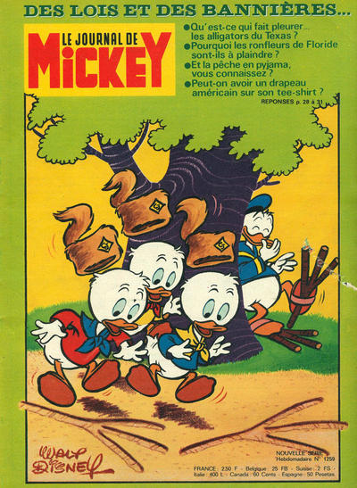 Cover for Le Journal de Mickey (Hachette, 1952 series) #1259