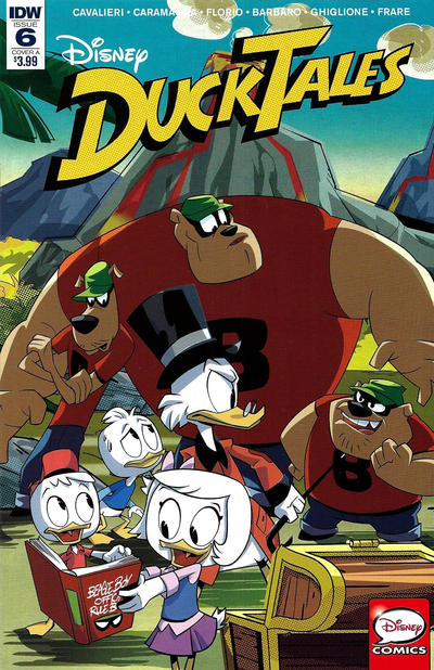 Cover for DuckTales (IDW, 2017 series) #6 [Cover B - Marco Ghiglione and Dario Calabria]