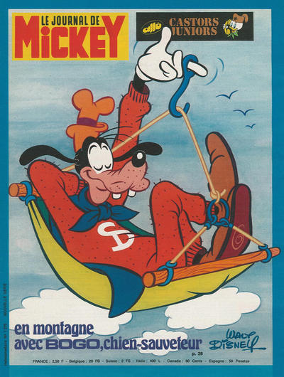 Cover for Le Journal de Mickey (Hachette, 1952 series) #1275