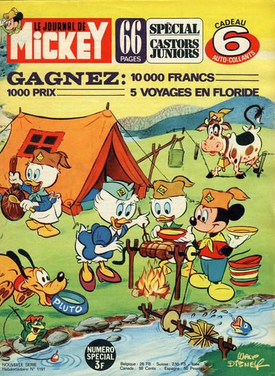 Cover for Le Journal de Mickey (Hachette, 1952 series) #1191