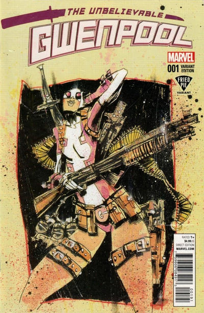 Cover for The Unbelievable Gwenpool (Marvel, 2016 series) #1 [Variant Edition - Fried Pie Exclusive - Jim Mahfood Cover]