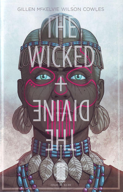 Cover for The Wicked + The Divine (Image, 2014 series) #34 [Cover A by Jamie McKelvie]