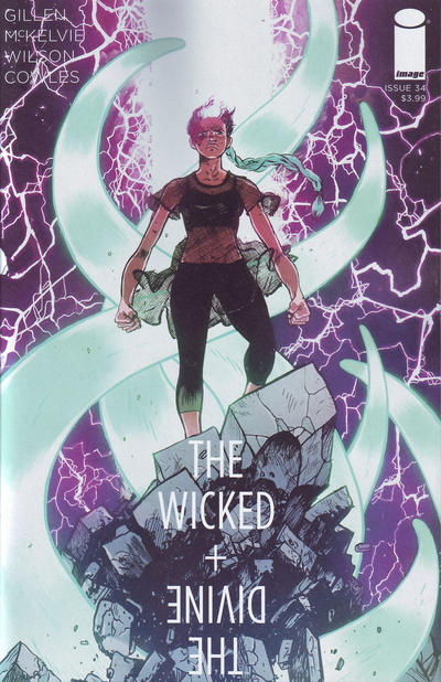Cover for The Wicked + The Divine (Image, 2014 series) #34 [Cover B by Daniel Warren Johnson]
