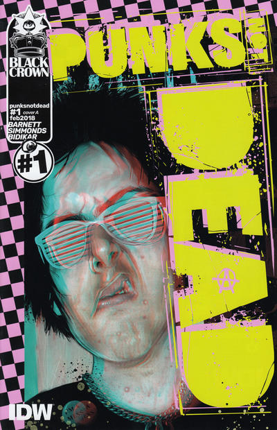 Cover for Punks Not Dead (IDW, 2018 series) #1 [Cover A by Martin Simmonds]