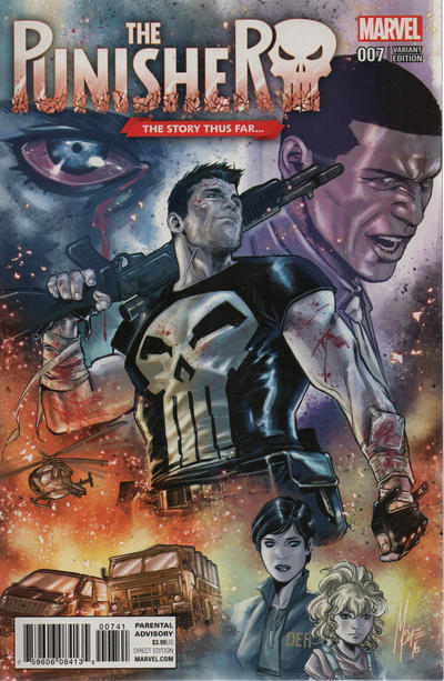 Cover for The Punisher (Marvel, 2016 series) #7 [Incentive Marco Checchetto 'The Story Thus Far' Variant]