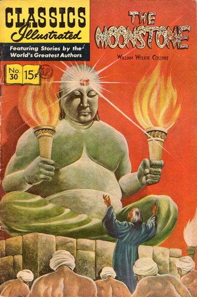 Cover for Classics Illustrated (Gilberton, 1947 series) #30 - The Moonstone [HRN 167 - Painted Cover]