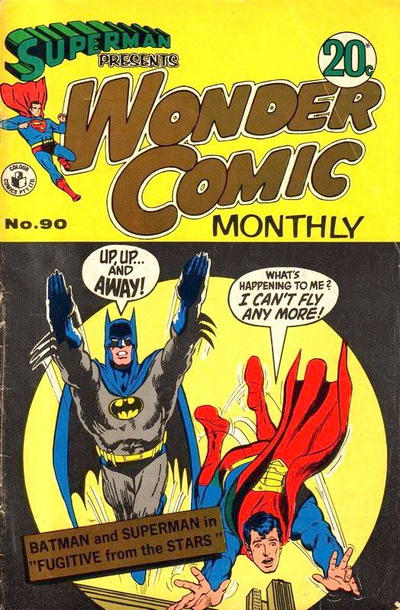 Cover for Superman Presents Wonder Comic Monthly (K. G. Murray, 1965 ? series) #90