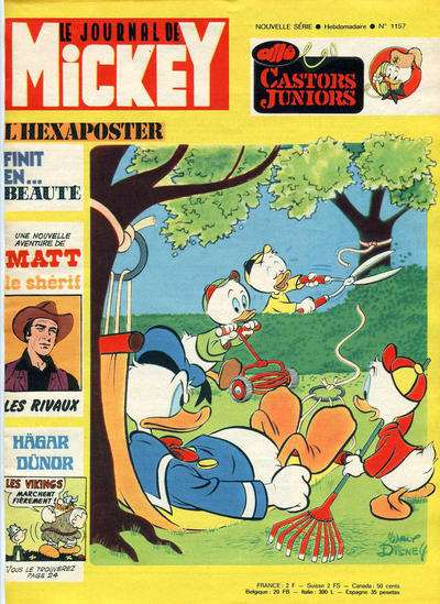 Cover for Le Journal de Mickey (Hachette, 1952 series) #1157