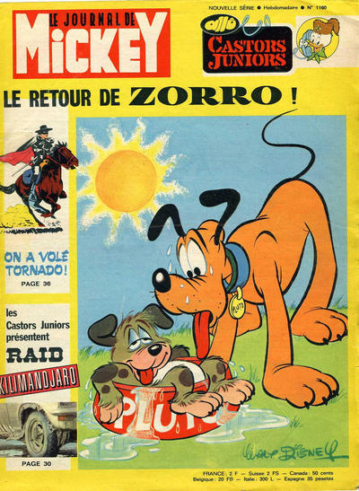 Cover for Le Journal de Mickey (Hachette, 1952 series) #1160