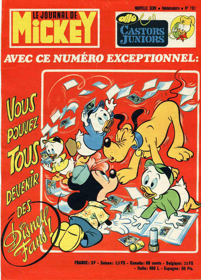 Cover for Le Journal de Mickey (Hachette, 1952 series) #1161