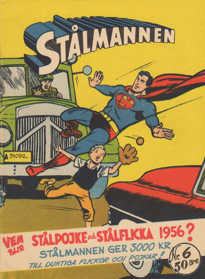 Cover for Stålmannen (Centerförlaget, 1949 series) #6/1956
