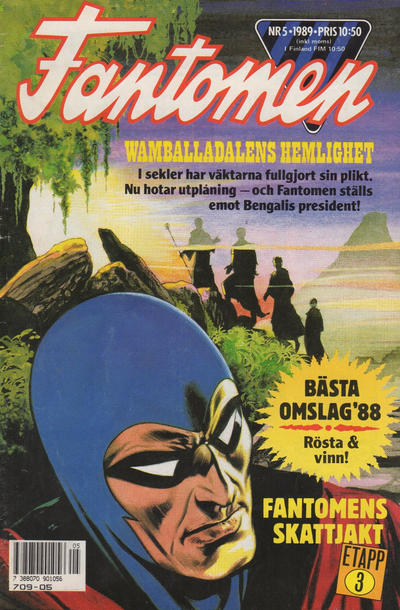 Cover for Fantomen (Semic, 1958 series) #5/1989