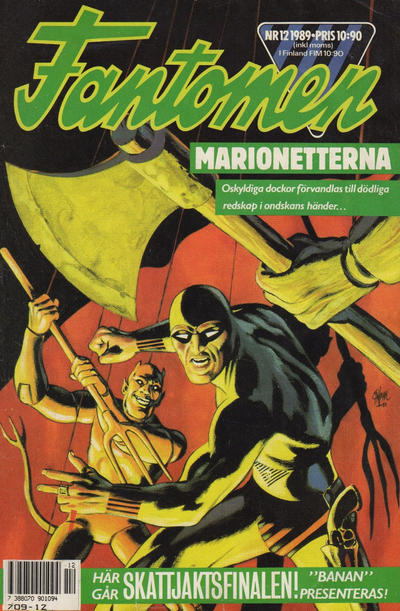 Cover for Fantomen (Semic, 1958 series) #12/1989