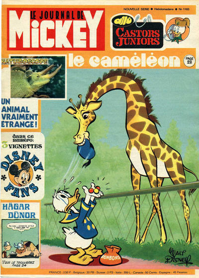 Cover for Le Journal de Mickey (Hachette, 1952 series) #1163