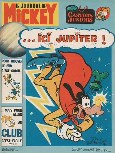Cover for Le Journal de Mickey (Hachette, 1952 series) #1172