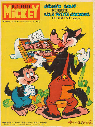 Cover for Le Journal de Mickey (Hachette, 1952 series) #1073