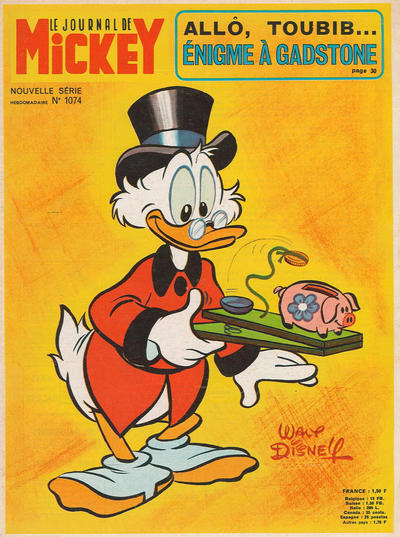 Cover for Le Journal de Mickey (Hachette, 1952 series) #1074