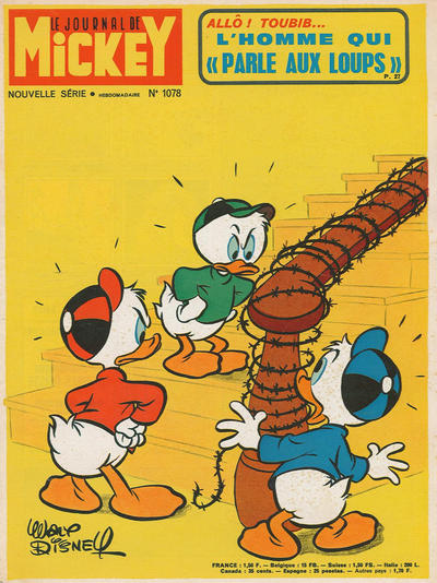 Cover for Le Journal de Mickey (Hachette, 1952 series) #1078