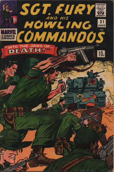 Cover for Sgt. Fury (Marvel, 1963 series) #31 [British]