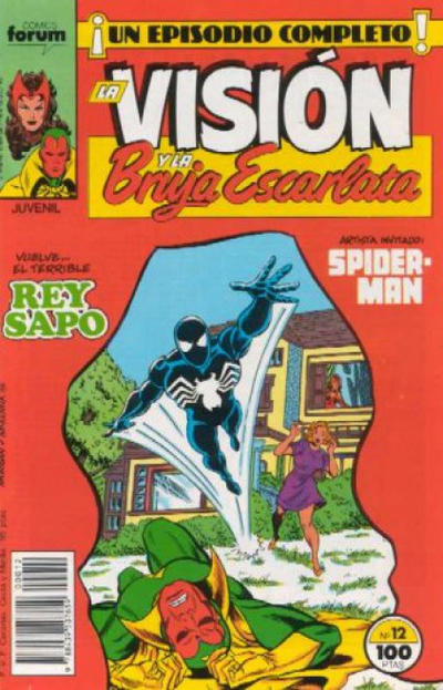 Cover for La Visión y la Bruja Escarlata (Planeta DeAgostini, 1988 series) #12