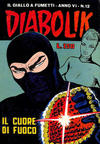 Cover for Diabolik (Astorina, 1962 series) #v6#12 [88] - Il Cuore di Fuoco