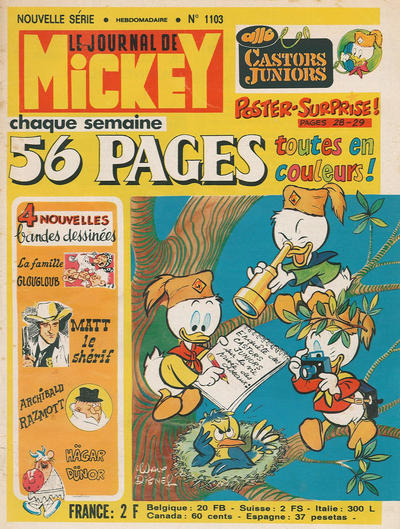 Cover for Le Journal de Mickey (Hachette, 1952 series) #1103