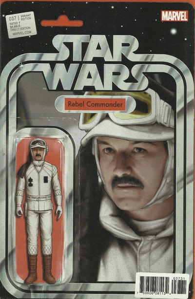 Cover for Star Wars (Marvel, 2015 series) #37 [John Tyler Christopher Action Figure (Rebel Commander)]