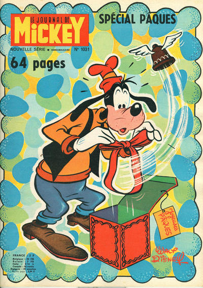 Cover for Le Journal de Mickey (Hachette, 1952 series) #1031