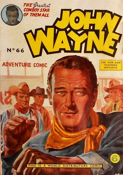 Cover for John Wayne Adventure Comics (World Distributors, 1950 ? series) #66