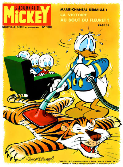 Cover for Le Journal de Mickey (Hachette, 1952 series) #1040