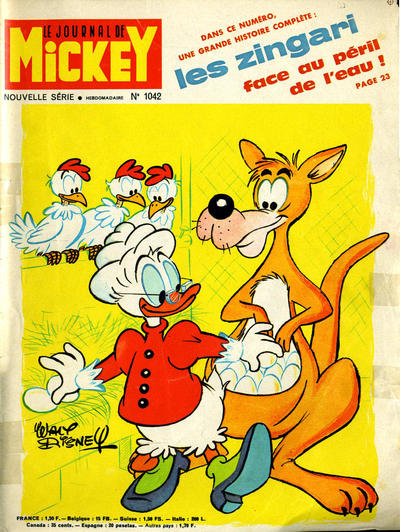 Cover for Le Journal de Mickey (Hachette, 1952 series) #1042
