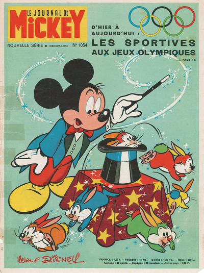 Cover for Le Journal de Mickey (Hachette, 1952 series) #1054