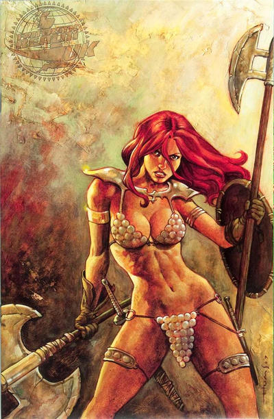 Cover for Red Sonja (Dynamite Entertainment, 2005 series) #26 [Homs Fantastic Realms Virgin Variant]