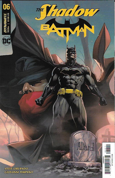 Cover for The Shadow / Batman (Dynamite Entertainment, 2017 series) #6 [Cover B Stephen Segovia]