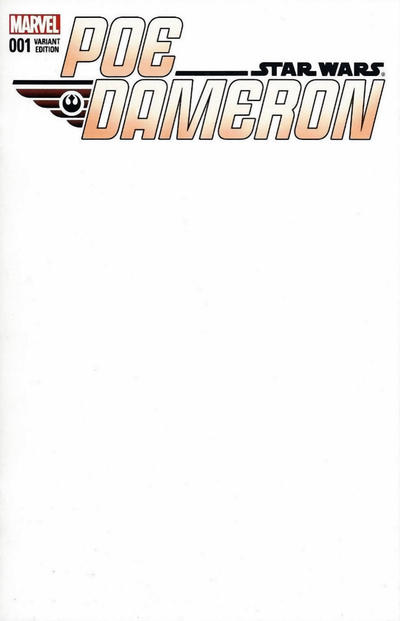 Cover for Poe Dameron (Marvel, 2016 series) #1 [Blank Cover]