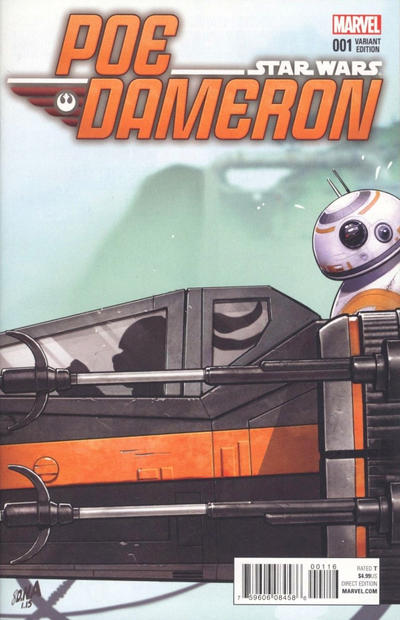 Cover for Poe Dameron (Marvel, 2016 series) #1 [Jaxxon Celebration David Nakayama Color Variant]