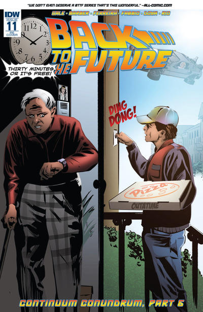 Cover for Back to the Future (IDW, 2015 series) #11 [AOD Collectibles Exclusive - Dennis Calero]