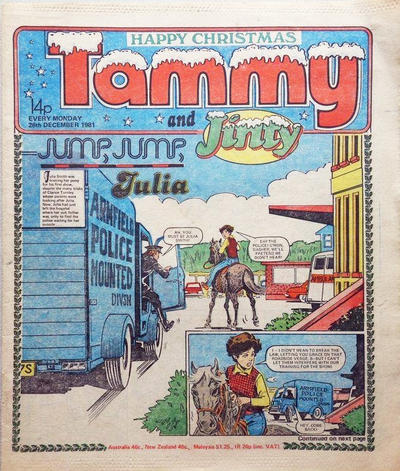 Cover for Tammy (IPC, 1971 series) #26 December 1981