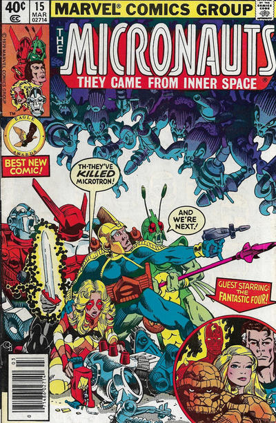 Cover for Micronauts (Marvel, 1979 series) #15 [Newsstand]