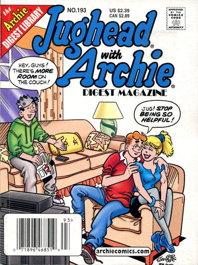 Cover for Jughead with Archie Digest (Archie, 1974 series) #193 [Newsstand]