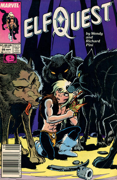 Cover for ElfQuest (Marvel, 1985 series) #26 [Newsstand]