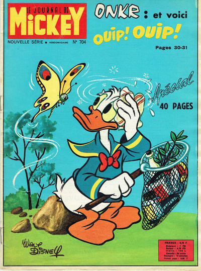 Cover for Le Journal de Mickey (Hachette, 1952 series) #704