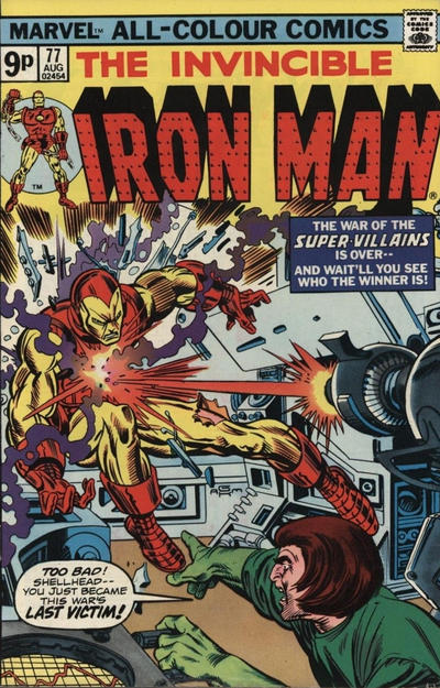 Cover for Iron Man (Marvel, 1968 series) #77 [British]