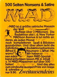 Cover Thumbnail for Mad-Sammelband [500 Seiten] (Zweitausendeins, 1979 ? series) 