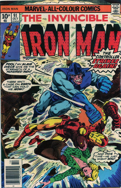 Cover for Iron Man (Marvel, 1968 series) #91 [British]