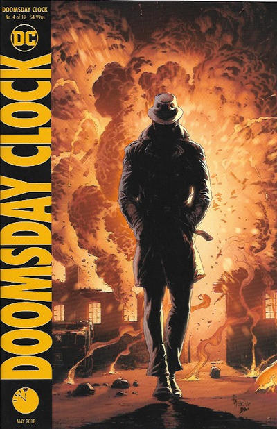 Cover for Doomsday Clock (DC, 2018 series) #4 [Gary Frank "Rorschach" Cover]