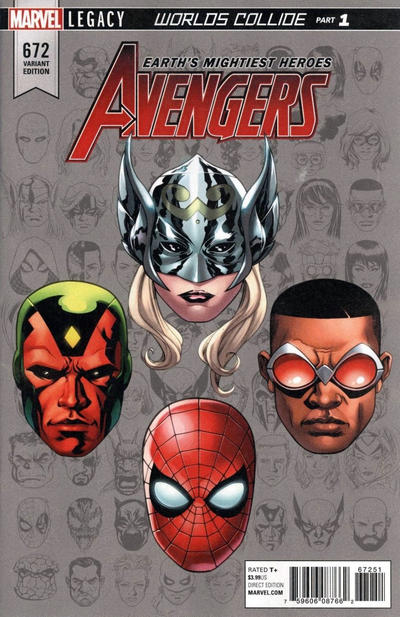 Cover for Avengers (Marvel, 2017 series) #672 [Mike McKone Legacy Headshot Cover]