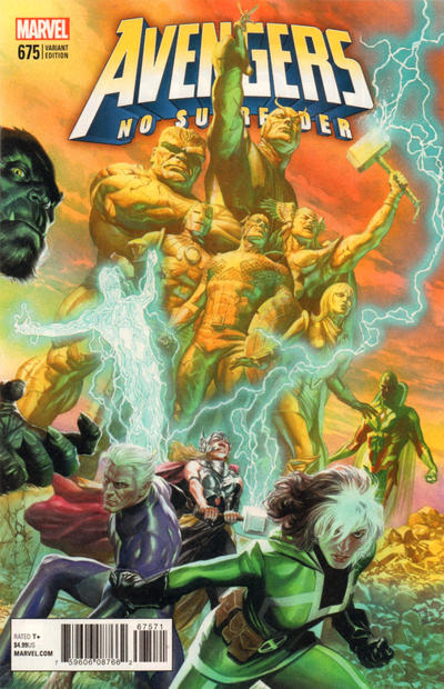 Cover for Avengers (Marvel, 2017 series) #675 [Incentive Alex Ross Color Cover]